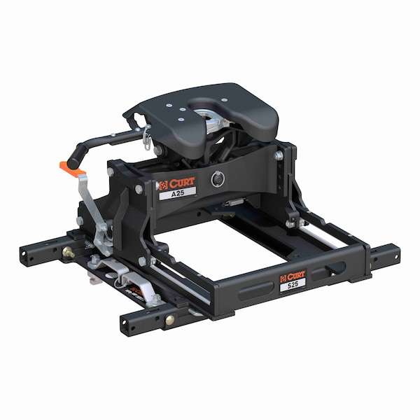 Curt A25 Sliding 5th Wheel Hitch, 25K, Select Chevy, Ford, GMC Puck